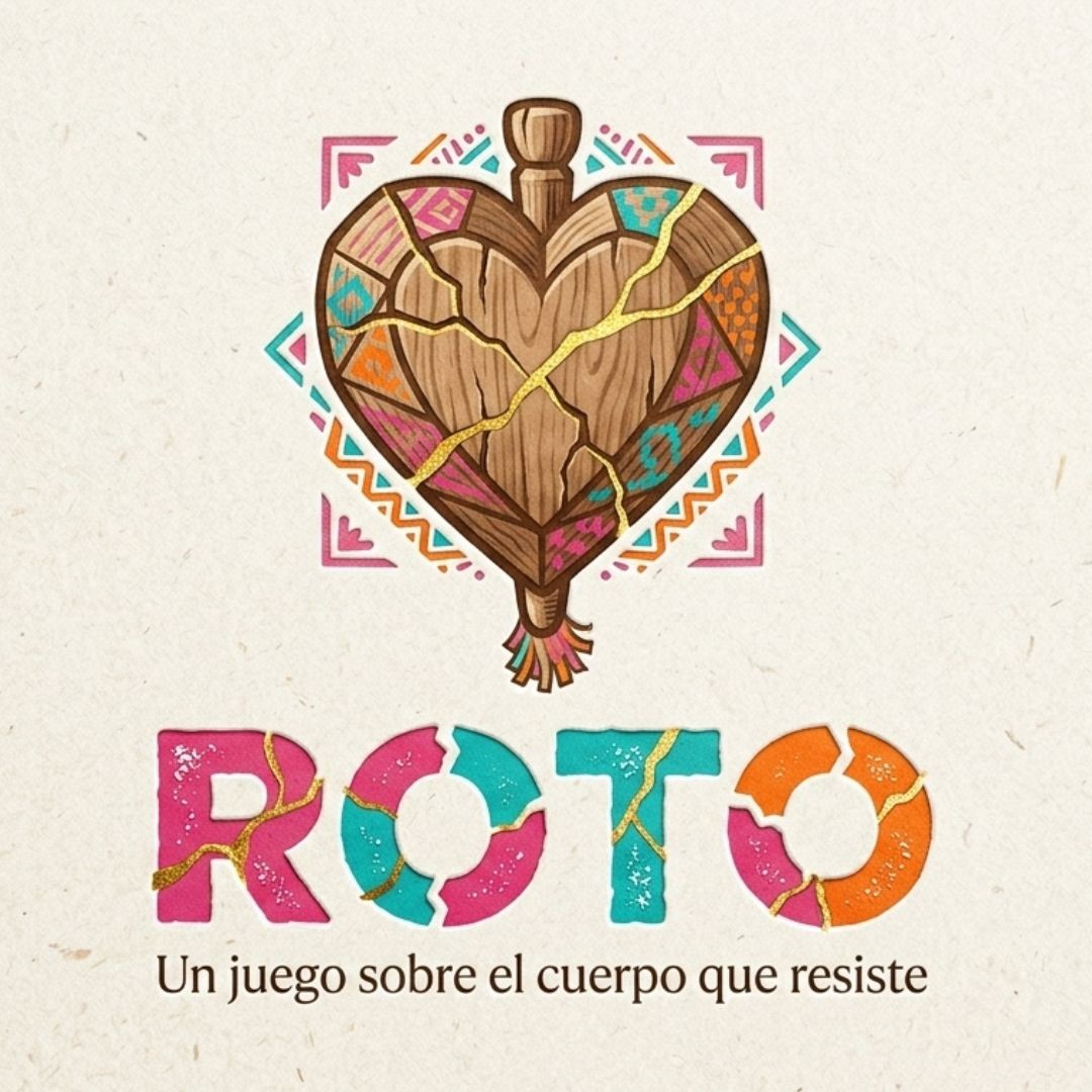 Cartel oficial de Roto, un juego sobre el cuerpo que resiste — Colectivo Pies Hinchados
